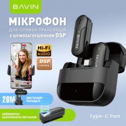 Микрофон BAVIN MP-100 Type-C Black (H-MP-100 BK) - Картинка 2