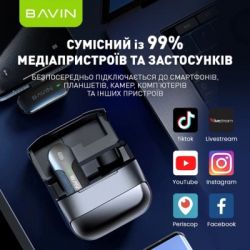 Микрофон BAVIN MP-100 Type-C Black (H-MP-100 BK) - Картинка 4