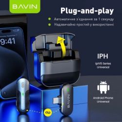 Микрофон BAVIN MP-100 Type-C Black (H-MP-100 BK) - Картинка 6