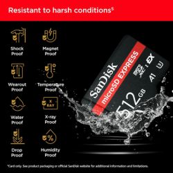 Карта памяти SanDisk 512GB microSDXC class 10 UHS-I U3 A1 Express (SDSQXFN-512G-GN4NN) - Картинка 5