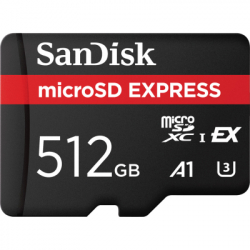 ����� ���'�� SanDisk 512GB microSDXC class 10 UHS-I U3 A1 Express (SDSQXFN-512G-GN4NN)