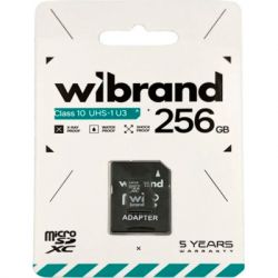 ����� ������ microSDXC, 256Gb, Wibrand, Class10 UHS-I U3, SD ������� (WICDHU3/256GB-A) - �������� 2
