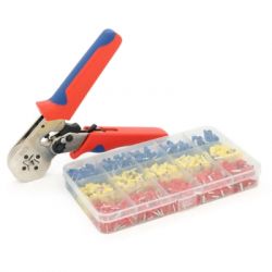 Зажим для клемм CINLINELE HCS8 10SA, blue-red, набор наконечников VE0508 VE1508 VE1008 VE4009 VE2508 (HCS8 10SA+VE1020) - Картинка 4