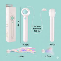 Іграшка для котів Petgravity Інтерактивна висувна вудочка з лазером блакитна (PG-CT053B) - Картинка 10