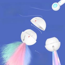 Іграшка для котів Petgravity Інтерактивна висувна вудочка з лазером блакитна (PG-CT053B) - Картинка 11