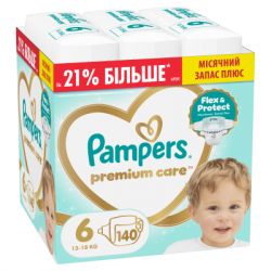ϳ������ Pampers Premium Care ����� 6 (13-18 ��) 140 �� (8006530223683)