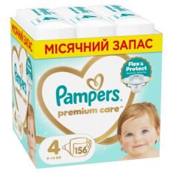 ϳ������ Pampers Premium Care ����� 4 (9-14 ��) 156 �� (8006530223591)