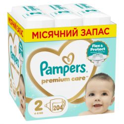 ���������� Pampers Premium Care ����� 2 (4-8 ��) 204 �� (8006530223669) - �������� 1