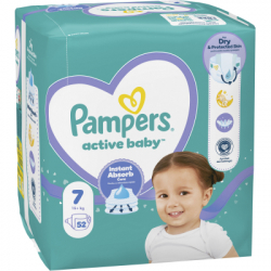 ���������� Pampers Active Baby ����� 7 (15+ ��) 52 �� (8006530230131) - �������� 2