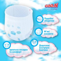 Підгузки GOO.N Slim & Comfortable Розмір 5 XL 12-17 кг 42 шт (21001093) - Картинка 6