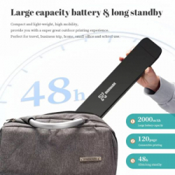 Принтер етикеток UKRMARK P832, A4, 300 dpi, wireless, Bluetooth USB Type-C, black (900347) - Картинка 3