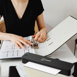 Принтер етикеток UKRMARK P832, A4, 300 dpi, wireless, Bluetooth USB Type-C, black (900347) - Картинка 4