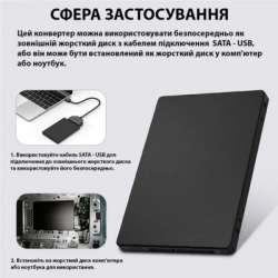 Конвертор Dynamode 2.5'' SATA to M.2 (NGFF) SSD 22*30mm, 22*42mm, 22*60mm, 22*80mm (S103-1N-P) - Картинка 11