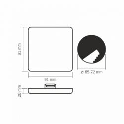 Світильник Videx VLE-DLFS-094 9W 4000K (VLE-DLFS-094) - Картинка 3