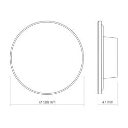 Світильник Videx IP65 VIDEX WL03 12W 3000K-4000K-6500K Black (VL-WL03-12CB) - Картинка 6