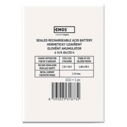 Батарея для ИБП Батарея к ИБП EMOS B9641 AGM 6V 4Ah fast 4,7mm (B9641) - Картинка 5