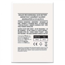 Батарея для ИБП Батарея к ИБП EMOS B9641 AGM 6V 4Ah fast 4,7mm (B9641) - Картинка 6