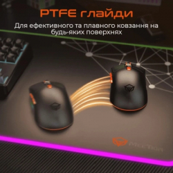 Мишка Meetion GW38 Wireless/Bluetooth/USB White (MT-GW38-B) - Картинка 7