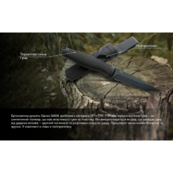 Ніж Ganzo G806BW-BK чорний з чохлом (G806BW-BK) - Картинка 9