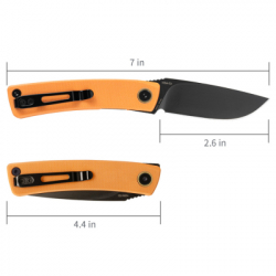 Ніж SRM Air, Orange G10, Black Stonewash (105M-GJ) - Картинка 10