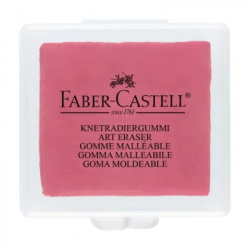 Гумка Faber-Castell «Клячка» Kneadable Art у пластиковій коробочці кольори асорті (24292) - Картинка 4