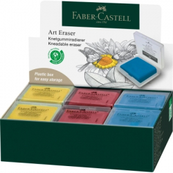 Гумка Faber-Castell «Клячка» Kneadable Art у пластиковій коробочці кольори асорті (24292) - Картинка 5