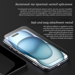 Скло захисне Drobak Clear glass A+ Apple iPhone 16 Pro Max (151580) - Картинка 7