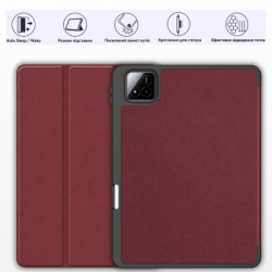 ����� �� �������� BeCover Flexible TPU Mate Xiaomi Pad 7 / 7 Pro 11.2" Red Wine (715619) - �������� 2