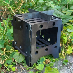 Мангал Печь-тресочница Metalzavod 13.5х13.5х15см 2мм мала (SHP-2S) - Картинка 6