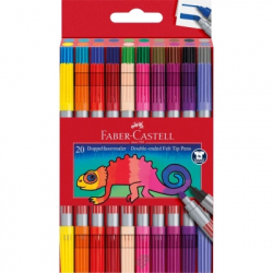 ���������� Faber-Castell ������������� Double-ended Fibre tip, 20 ������ (28023)