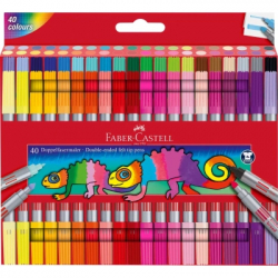 ���������� Faber-Castell ������������� Double-ended Fibre tip, 40 ������ (32421)