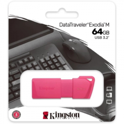 USB ���� ����������� Kingston 64GB DataTraveler Exodia M Pink USB 3.2 Gen 1 (KC-U2L64-7LN) - �������� 4