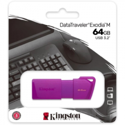 USB ���� ����������� Kingston 64GB DataTraveler Exodia M Purple USB 3.2 Gen 1 (KC-U2L64-7LP) - �������� 4