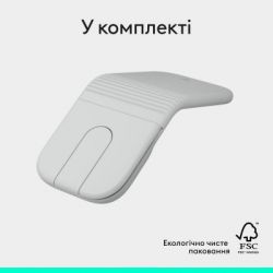 Мышка Logitech Mobi Fold Bluetooth Off-White (910-007631) - Картинка 12