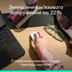 Мышка Logitech Mobi Fold Bluetooth Off-White (910-007631) - Картинка 4
