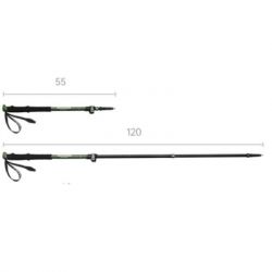 Треккинговые палки Naturehike CNK2550DS010 55-120 см зелена 1 шт (6977465869371) - Картинка 3