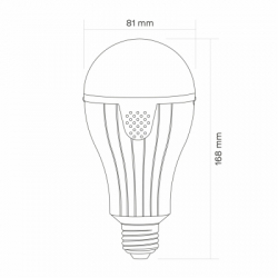 Лампочка TITANUM акумуляторна A80 12W E27 4000K 230V (TL-EMA80-12274) - Картинка 12
