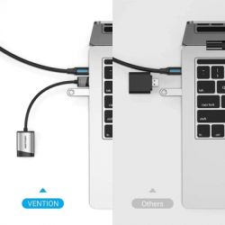 Звуковая карта Звуковая плата USB AM to 2x3.5mm F 0.15m gray Vention (CDKHB) - Картинка 5