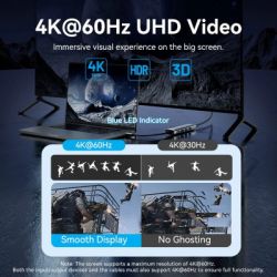 Концентратор Vention USB-C 5-in-1 3xUSB 3.0 + HDMI 4K60Hz + USB-C PD100W gray (TGMHB) - Картинка 5