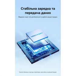 Концентратор Vention USB-C M to USB 3.2 AF + USB-C F PD 100W 10Gbps 0,15m gray (CCAHB) - Картинка 8