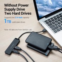 Картридер Считыватель флеш-карт USB 3.0 to SD/TF 0.15m black Vention (CLPBB) - Картинка 5