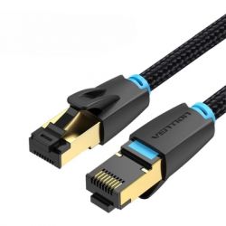 ����-���� 2�, S/FTP cat 8 RJ-45 black Vention (IKGBH)