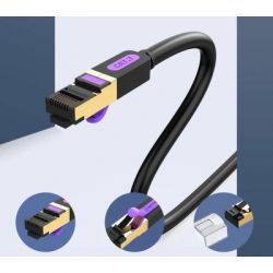 Патч-корд 5м, S/FTP cat 7 RJ-45 black Vention (ICDBJ) - Картинка 2