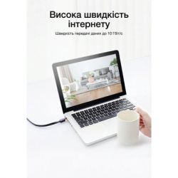 Патч-корд 10м, UTP cat 7 RJ-45 flat black Vention (ICABL) - Картинка 5
