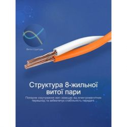 Патч-корд 10м, UTP cat 7 RJ-45 flat black Vention (ICABL) - Картинка 8