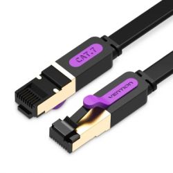����-���� 15�, UTP cat 7 RJ-45 flat black Vention (ICABN)
