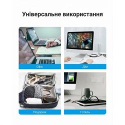 Патч-корд 0.5м, UTP cat 6A RJ-45 slim black Vention (IBIBD) - Картинка 10