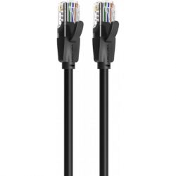 Патч-корд 1.5м, UTP cat 6 RJ-45 flat black Vention (IBJBG) - Картинка 4