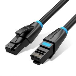 ����-���� 10�, UTP cat 6 RJ-45 flat black Vention (IBJBL)