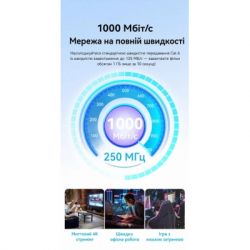 Патч-корд 25м, UTP cat 6 RJ-45 black Vention (IBEBS) - Картинка 3